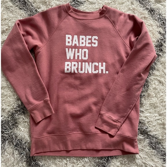 Brunette the label sweatshirt - Babes who brunch. Size S/M - Picture 1 of 1